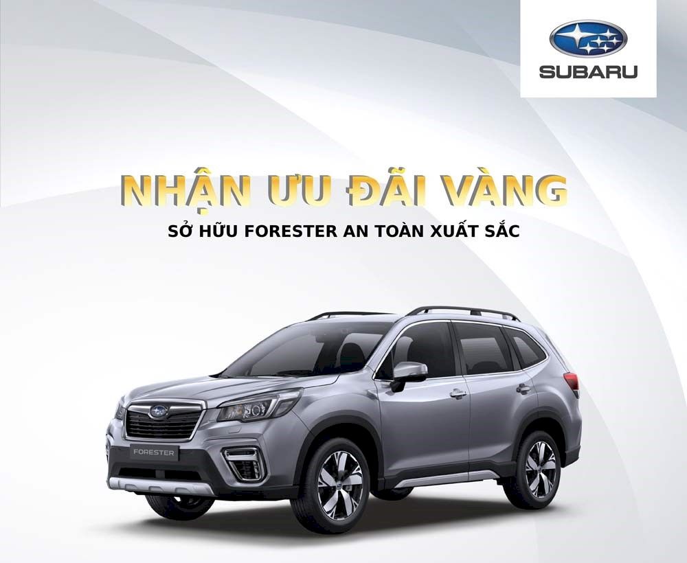 Giá xe Subaru hấp dẫn cho mùa du lịch tháng 4/2021 cùng gia đình