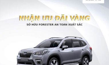 Giá xe Subaru hấp dẫn cho mùa du lịch tháng 4/2021 cùng gia đình