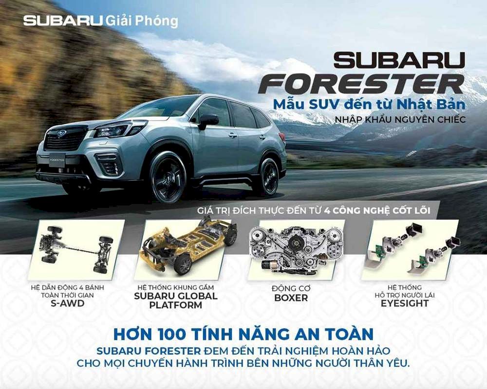 Bảng giá xe Subaru tháng 07/2021: Mua xe gì khi mùa du lịch đang đến gần ?