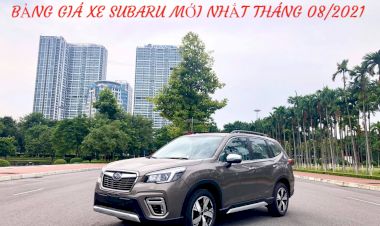 Cập nhập bảng giá xe Subaru mới nhất tháng 08.2021