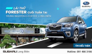 Subaru Long Biên : Sự kiện lái thử và trải nghiệm xe tại E-Coffe Trung Nguyên 26/03