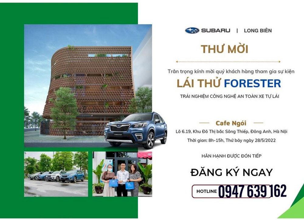 Subaru Long Biên : Sự kiện lái thử và trải nghiệm tại Đông Anh, Hà Nội