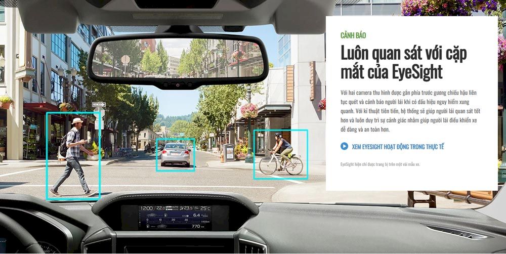 Subaru Forester thêm an toàn với trợ thủ công nghệ đắc lực : Subaru Eyesight