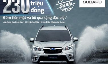 Giá xe Subaru và chương trình khuyến mãi tháng 12/2022 : Ưu đãi 259 triệu và phụ kiện