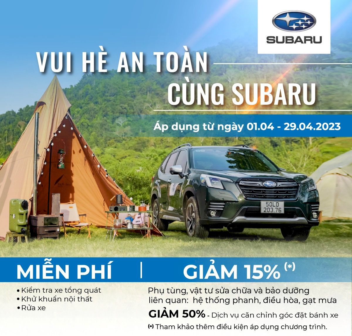 KHUYẾN MÃI DỊCH VỤ: VUI HÈ AN TOÀN CÙNG SUBARU