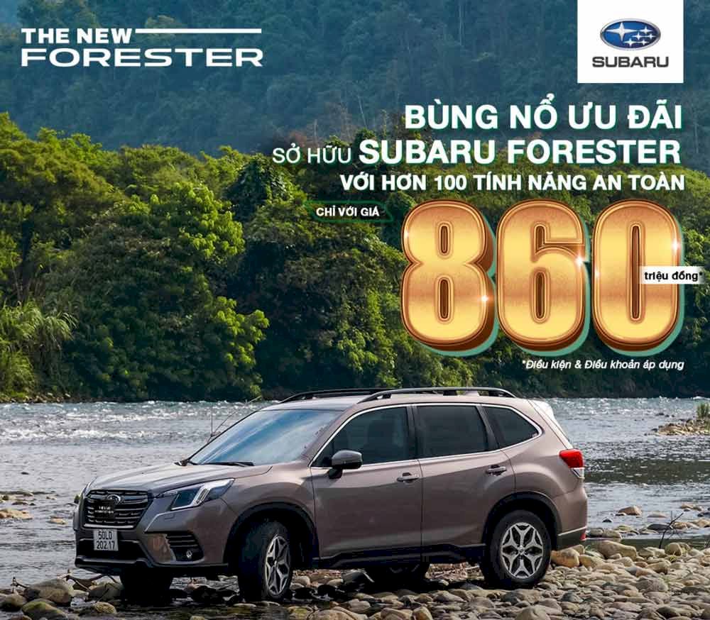 Giá xe Subaru và chương trình khuyến mãi tháng 06/2023: Nhận xe chỉ với 200 triệu