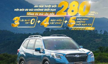 Giá xe Subaru và chương trình khuyến mãi T11: Bùng nổ ưu đãi không giới hạn