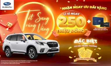 Cập nhập giá xe Subaru và chương trình khuyến mãi mới nhất tháng 01.2024
