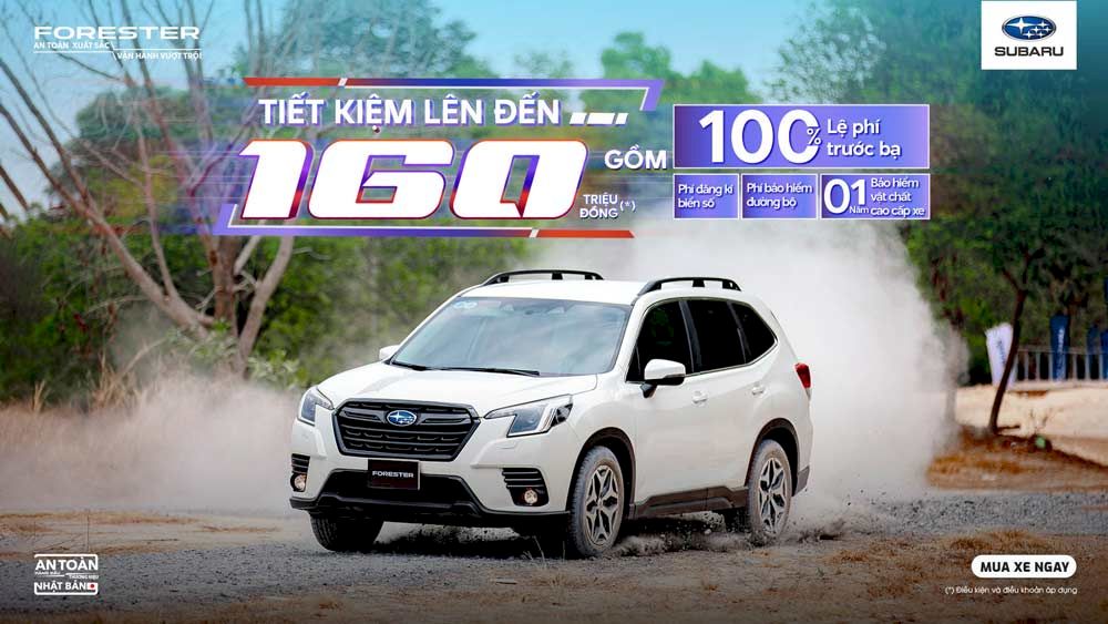 Bảng giá xe Subaru mới nhất và các chương trình khuyến mãi tháng 6