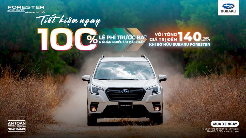Giá xe Subaru và các chương trình khuyến mãi mới nhất tháng 7.2024