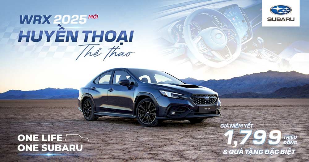 Subaru WRX 2025 chính thức ra mắt tại Việt Nam: Khi đam mê lái xe được đánh thức