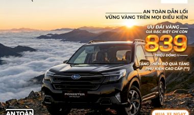 Bảng giá xe Subaru Forester tháng 6/2026 mới nhất: Ưu đãi tới 308 triệu đồng